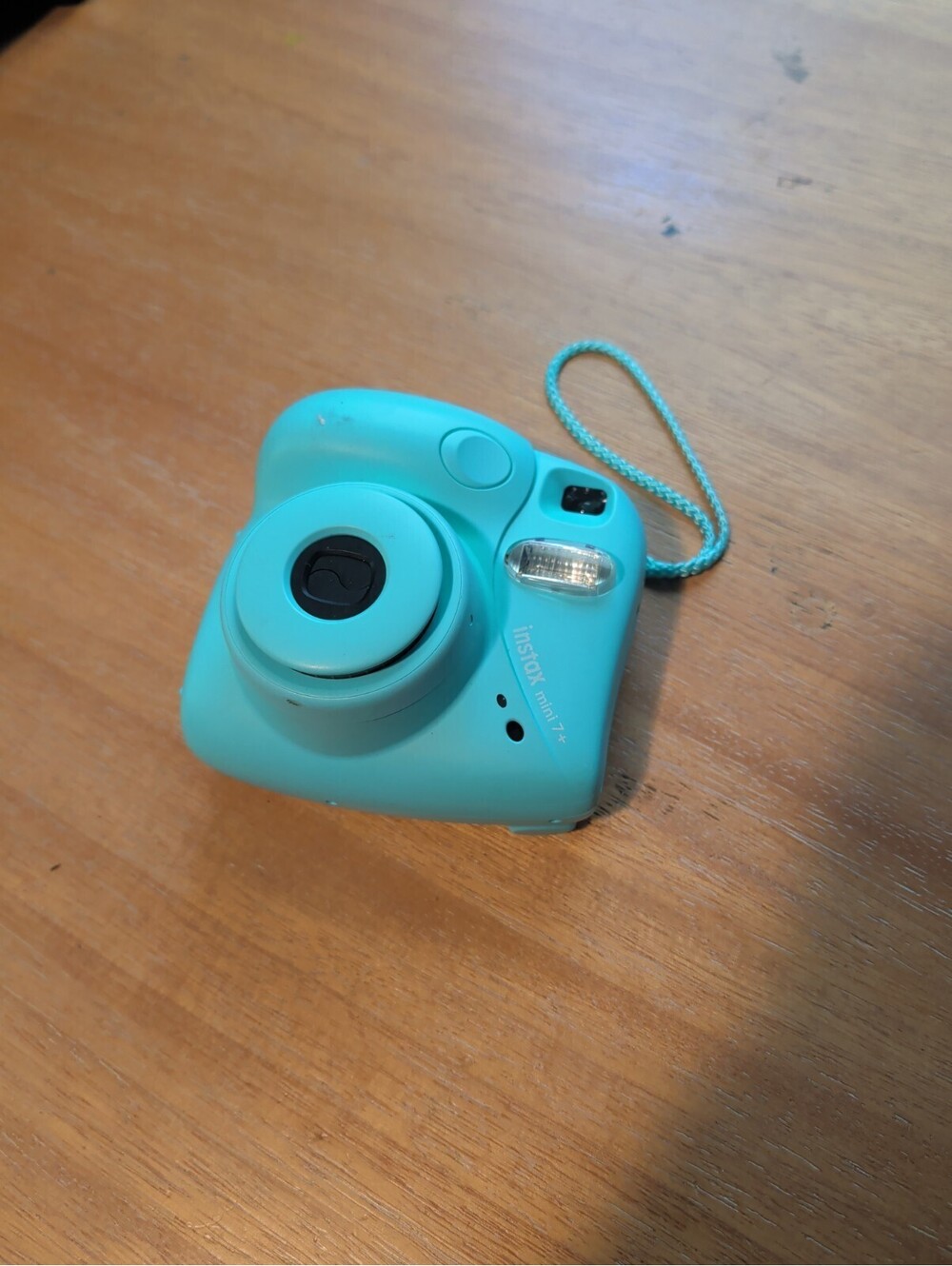 Fujifilm Instax Mini 7+ Plus Instant Camera Light Blue Tested Working